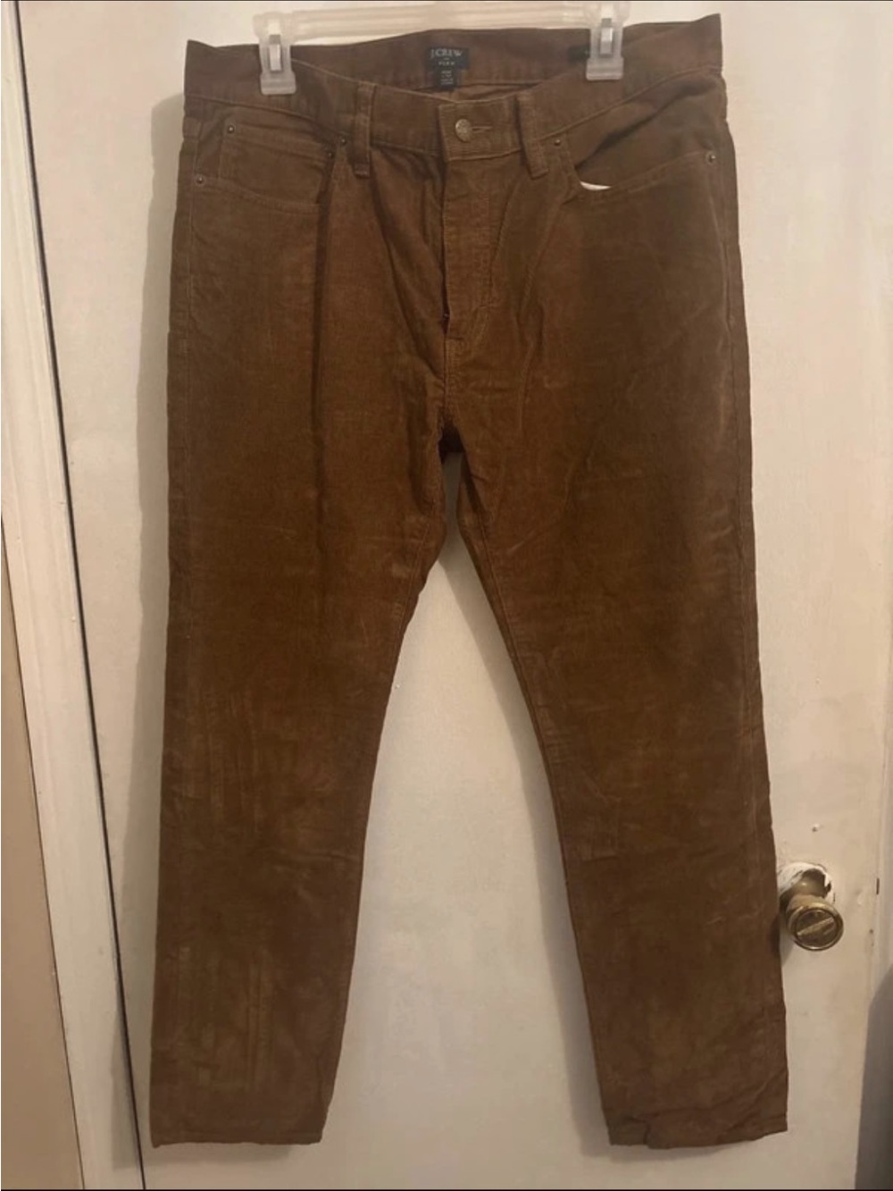 J. Crew Men’s Corduroy Pants in Chestnut Brown